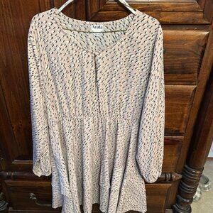 Arula Long Sleeve Dress Size (1X) Pink